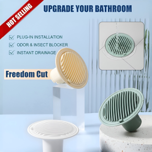 【Bathroom Deodorizer】Sewer Odor Blocking Seal Cover Sewer Pipe Anti-insect Floor Drain Cuttable Anti-odor And Anti-insect Silicone Floor Drain