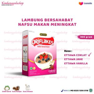 Oriflakes Sereal Asam Lambung Umbi Garut Sereal Sehat 900 gram