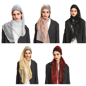 Mềm mại & thoáng khí Khăn trùm đầu Malaysia Indonesia hijab người Hồi giáo headwrap khăn quàng cổ cho thời trang về phía trước Nữ Phụ nữ