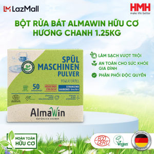 Bột Rửa Bát Almawin Hữu Cơ Hương Chanh 1.25Kg HMH.0190002 - Miễn Phí Vận Chuyển