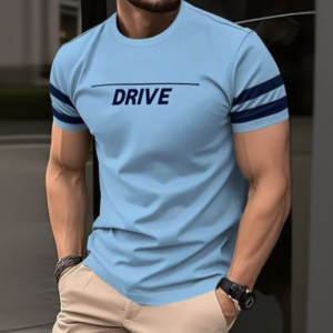 [Local Stock] ZEEMIN Simple Fashion Mens T-Shirt Letter Striped Graphic T-Shirts for Men Trend Summer Fashion 3D Print T-Shirt Loose Y2k Clothes Man