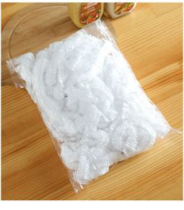 💥Extra Thick Food Grade Disposable Plastic Wrap Keep Fresh 一次性保鲜膜套 保鲜袋 食品级 强韧 方便保鲜 可重复用 Strong Tight Film 100 pieces/bag can repeat use elasting strong 100个/袋 cute bear 萌萌熊