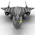 SR-71 Blackbird Máy Bay Trinh Sát Máy Bay Chiến Đấu Không Khí Khối Xây Dựng Đồ Chơi Lắp Ráp Cho Trẻ Em Quà Tặng Sinh Nhật Năm Mới. 