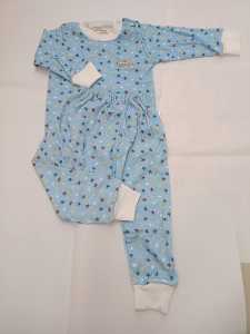 Chiyo Babywear Setelan baju tidur anak bayi laki laki oblong setelan kancing pendek dan panjang