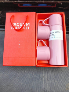 ESA Termos Vacuum Flask Gift Set Hampers FREE Cangkir 500ml Vaccum Cup Panas Dingin