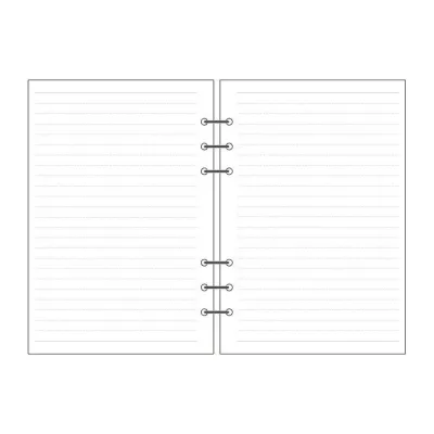 (SG LOCAL) 45 Sheets A5 A6 Binder Refill 6 Holes Grid Dotted Line Blank Paper For Notebook Journal Planner Stationery