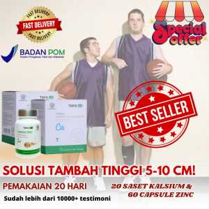 Susu Peninggi Badan Dewasa | Susu Peninggi Badan | Super Grow Up Tiens 2 BOX CALSIUM & 1 BOTOL ZINC SEGEL ORIGINAL DARI PABRIK