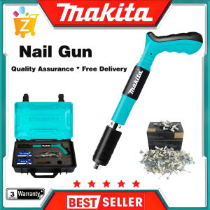 【Free 100 pcs Nails】MAKITA Nail Gun Manual Steel Nails Gun For Concrete Rivet Tool Steel Rivet Gun Nail Punch Gun Wall Anchor Wire Slotting Device Cordless Nail Gun