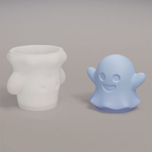 MMLUCK Silica Gel Candle Mold Durable Steric Ghost Candle Mold Aromatic Candle Zombie Shape Silicone Mold for Candles Candle Making