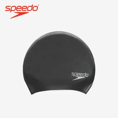 Speedo Long Hair Silicone Swimcap (Black) 62205