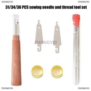 [COD] ZHONGYI0 31 34 36-piece sewing thread set and sewing tool set with seam ripper suitable for sewing quilts and home furnishings hand sewing DIY kit