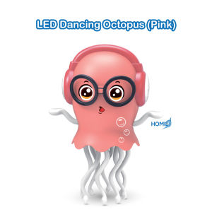 LED Dancing Funny Jellyfish Octopus Toy Light Up Music Toy Interactive Moving Kids Toy