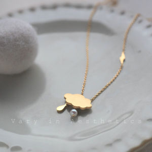 VIA Cloud สร้อยมุกแท้ สร้อย ไข่มุกน้ำจืดแท้ สแตนเลส 304 ไม่ลอกไม่ดำ คุณภาพงานส่งออก พร้อมส่งในไทย