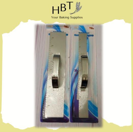 Stainless Steel Smoother Edge Cake Scaper With Ruler | Lazada