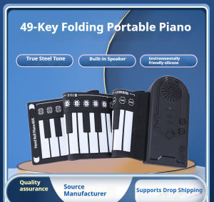 49-Key Roll Up Soft Piano – Portable Folding Keyboard for Beginner Practice Educational Toy & Travel Music Gift
