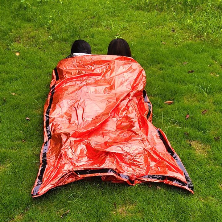 Emergency Sleeping Bag 2 Person Survival Sleeping Bags Thermal Bivy Sack Emergency Blanket for