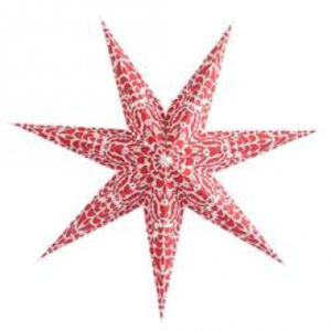 Printed Seven-Pointed Star Christmas Holiday Decoration Lampshade Paper for Christmas Wedding Party Decoration