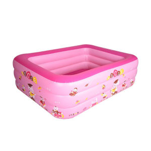 Jumbo 3 Rings Kolam Renang Keluarga Tiup Besar Family Inflatable Swimming Pool Luar murah Kolam renang anak + pompa 2.1/1.8/1.5/1.2M Kolam Renang Anak