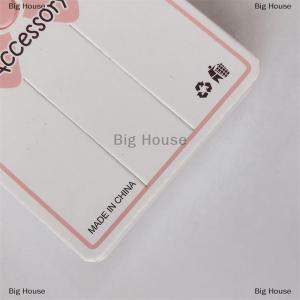[COD] Big House 50PCS Pink Bowknot 2 Pores Display Paper Card Tag For Bracelet Jewelry Hair Accessories Holder Packaging Supplies Small Tool