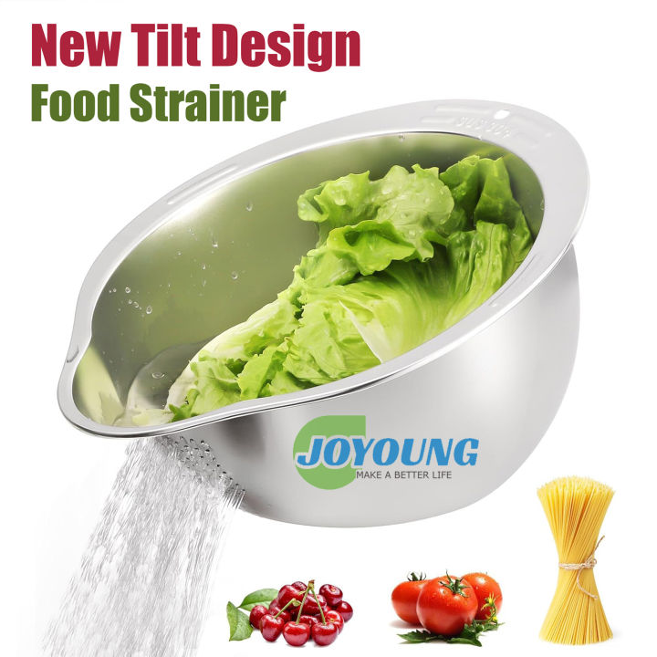 Rice Washing Filter Strainer Basket Sieve Fruit Vegetable Bowl Drainer