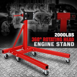Engine Stand 1000LBS 2000LBS Heavy-duty Automobile Engine Overturn Bracket With 360° Rotating Adjustable Mounting Head and Mobile Caster Wheels