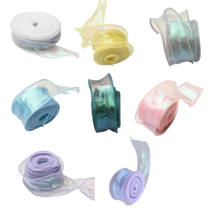 Tuyệt Ruy Băng Organza 40mmx 9Meter ruy-băng trang trí cho Craft gói Bó Hoa cung Vòng hoa làm đám cưới decoartion