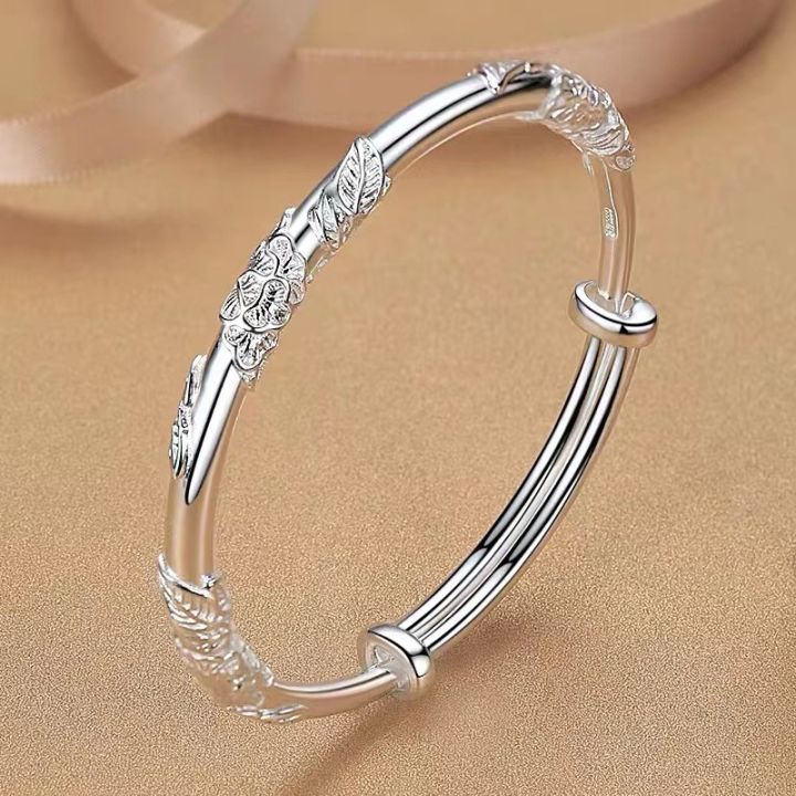  Women's 999 Solid Sterling Silver Bracelets, Sterling