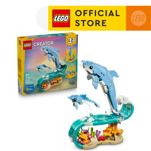 LEGO Creator 3 in 1 31385 Sea Animals: Beautiful Dolphins (542 Pieces)