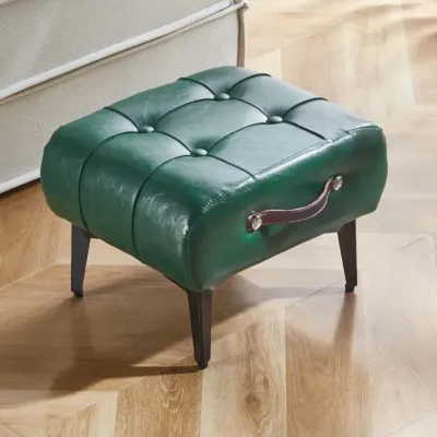 Kursi Stool Sofa Minimalis /Bangku Kulit/Kotak Bangku sofa Kursi minimalis / sofa kaki besi /sofa stool bulat ljc
