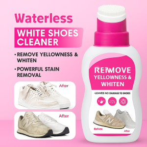 Decontamination and water-free white shoe cleaner 3-in-1 Sneaker Cleaning Kit Waterless Whitening Foam for White Shoes Stain Includes Cleaning Waterless white shoes cleaner