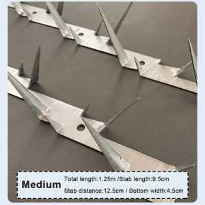 Wall spike fence anti theft 1.25m stainless steel Galvanized anti climb wall roof spikes Villa Yard fence garden