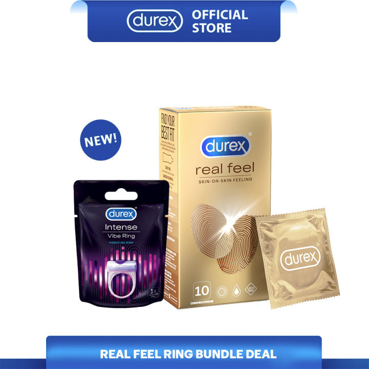 Real Feel Ring Bundle Deal] Durex Real Feel Condoms 10s + Durex Intense  Vibe Ring (Vibrating Ring) [For Man] Vibrating Ring For Men Waterproof  Sexual Toy Silent Vibrator For Couples - Lazada