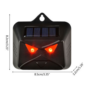 เครื่องไล่นก เครื่องไล่สัตว์ อัลตราโซนิกโดยพลังงานแสงอาทิตย์ ขับไล่สัตว์ เครื่องไล่หนู ไล่แมลง เครื่องไล่งู อุปกรณ์ไล่นก ปกป้องพืชผล 360° ครอบคลุมพื้นที่ขนาดใหญ่ เครื่องไล่งู อุปกรณ์ไล่นกพิราบ ไล่นกไล่หนูไล่หมาไล่แมวไล่งูที่ไล่ตัวเงินตัวทอง