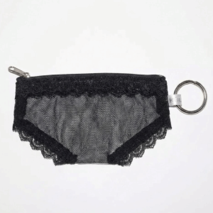 ADAM Briefs Shape Cosmetic Bag Mesh Lace Heart Makeup Storage Pouch Unique Y2K Toiletry Bag Storage for Travel