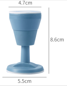 CHB Door Stopper Perforation-free Floor Magnetic Door Shield Soft Catch Magnetic Door Stop WD-0018