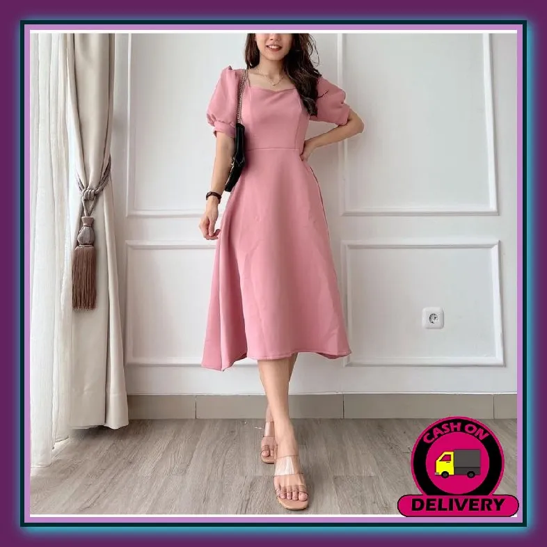 Dress Pendek Terbaru 2022 Kekinian Viral Baju Gaun Natalan Wanita Korean  Dres Cewek Pesta Mewah Mini
