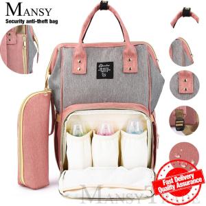 Mansy New Upgraded Diaper bag Fashion Mummy bag Maternity Nappy Bag Large capacity Baby bags for Mom Travel backpack Mother bag Nursing Bag Baby Care Daddy Bag