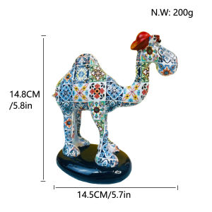 Pajangan Unta Arab/Hiasan Panjangan Miniatur Onta/Dekorasi Ruang Tamu Bahan Resin - Harga/pc