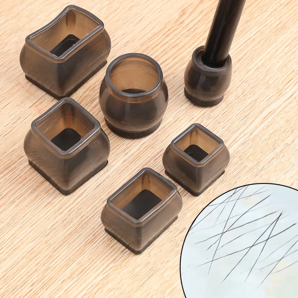 4Pcs Silicone Chair Leg Covers With Felt Pad Furniture Leg