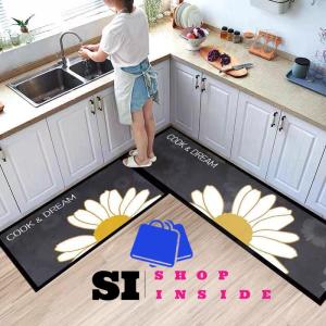 Soft Kitchen Mats for Floor Washable Bathroom Bedroom Doormat Balcony Tatami Carpet Long Water-absorbing Anti-slip Area Rugs