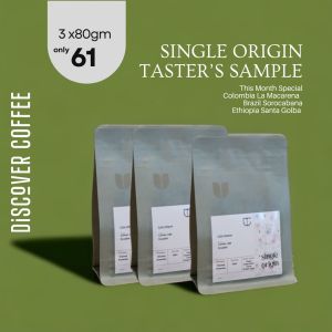 DISCOVER Roaster Sampler Coffee Tasting Box 3x80gm Single Origin Coffee Bean/3x120gm Espresso Blend Coffee Powder 咖啡样品 Kopi