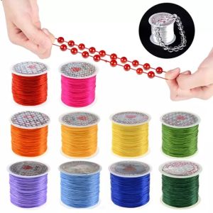 10M Strong Elastic String Crystal Cord for Beaded Bracelets Thread Diy Stretchy Rope Necklace Jewelry Making Cord Thickness 1mm