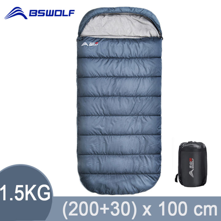 BSWolf Large Camping Sleeping bag lightweight 3 season loose widen bag