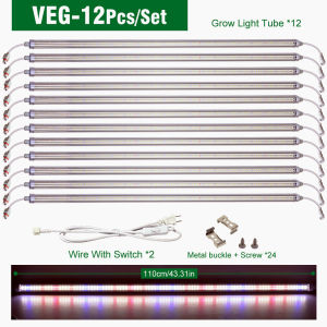 Full Spectrum LED Grow Light T8 Set 120cm 30W IP65 VEG/BLOOM/BLOOM RB Promote Plant Flowering Growth