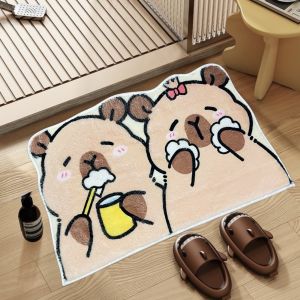 ใหม่ พรมเช็ดเท้า ตกแต่งห้อง กันลื่น 40x60 นุ่มนิ่ม ซึมซับน้ำ ลายน่ารักๆ พร้อมส่งจากไทย