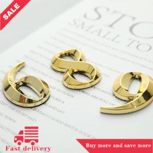[COD] 1PC chiều cao 5cm vàng Nhà nhãn dán Địa chỉ cửa nhãn vàng nhà Hiện Đại Số