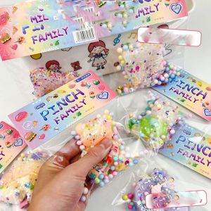 XFZHG ตุ๊กตาผ้าพลัฌ ตุ๊กตาบีบอุ้งเท้าแมว วาฟเฟิลวาฟเฟิล อุ้งเท้าแมวอุ้งเท้า ของเล่นบีบวาฟเฟิล หมีสำหรับเด็ก สร้างสรรค์และสร้างสรรค์ ของเล่นดนตรีบีบอาหาร ของขวัญสำหรับเด็ก