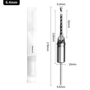BESTIT 6.4/8/11/12.7/14mm Adapter Square Hole Drill Bit DIY Portable Drill Jig Bracket Woodworking Drill