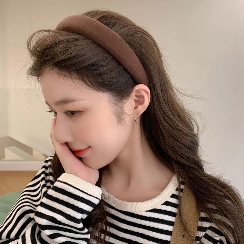 Sponge Headband，Korean Style Wide-brimmed Hair Band INS Popular