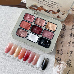 【local stock】9/4 colors clap glue painted glue nail art ชุดบลัชเจลทำเล็บมือและเล็บเท้าเคลืือบเงาเล็บขนาดเล็ก Essential หรูหรากาวสีความงามและการดูแลส่วนบุคคลสดใสต้องปลอดภัย